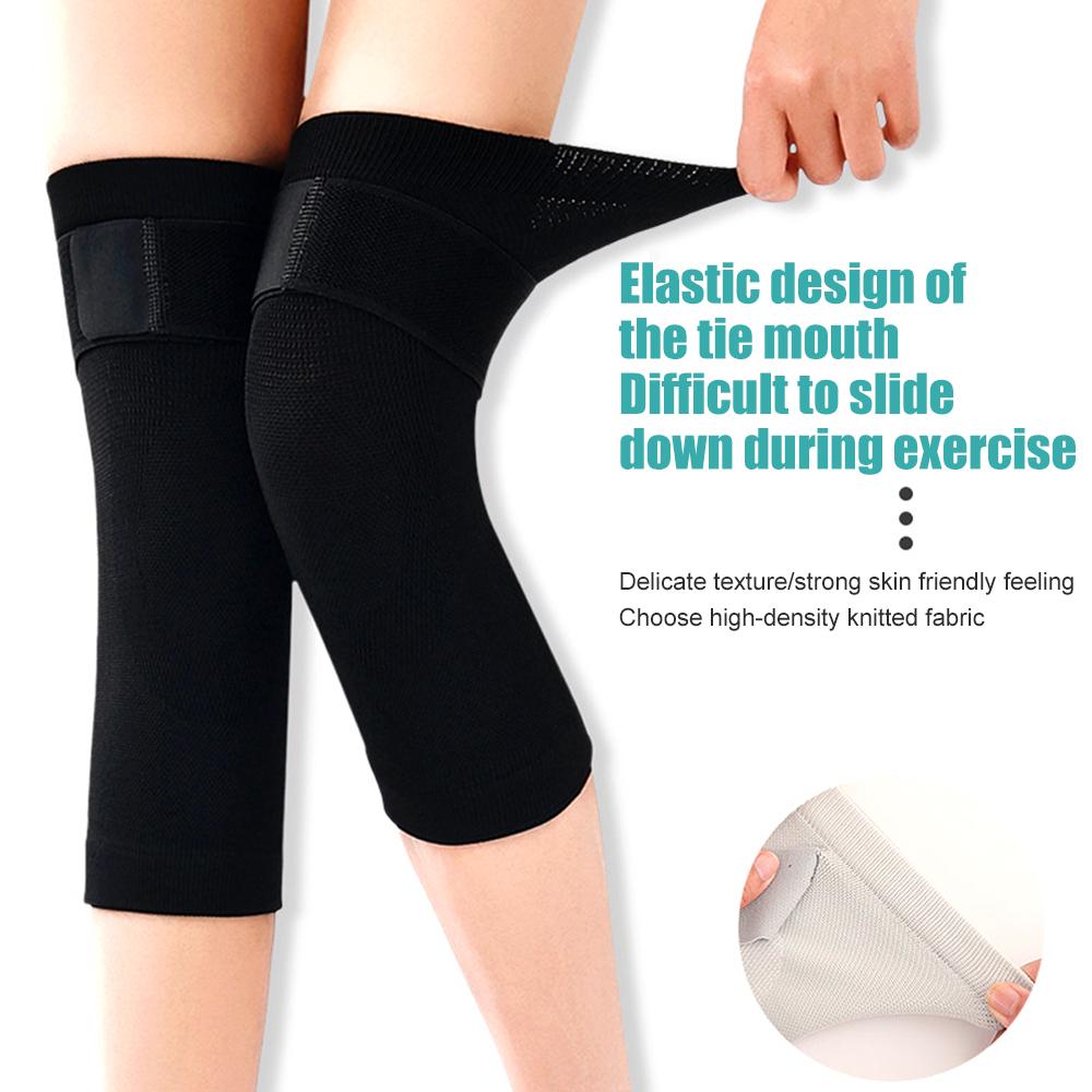 Breathable Knee Brace For Arthritis Pain Relief Elastic Compression Sleeves Running Sports Support 1Pair