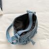 Women's Bag Vintage Denim Bag Travel Crossbody Bag Multi-Layer Shoulder Bag Underarm Bag