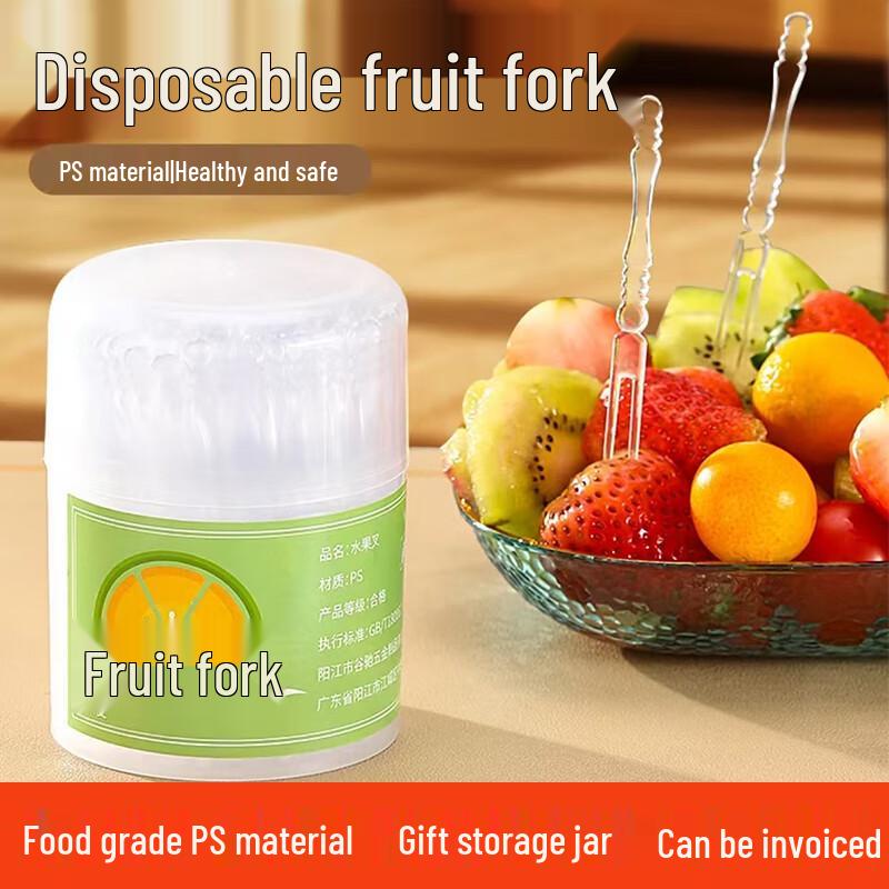 Disposable Transparent Fruit Forks