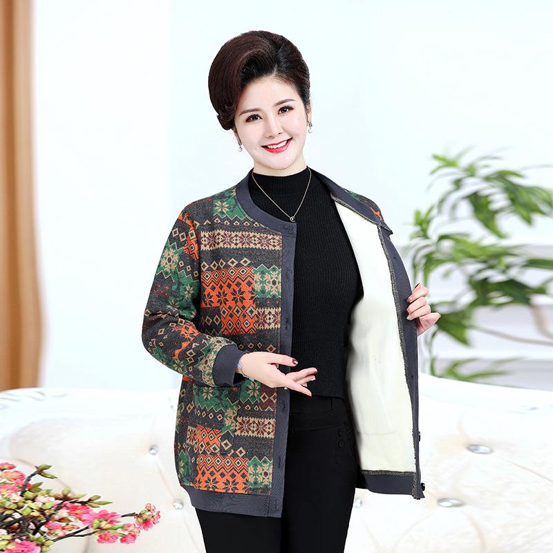 Plus Size Women's Autumn/Winter Knit Cardigan Sweater Coat
