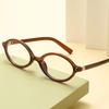 20953 New Fashion High-End Oval Glasses Frame 2024 New Personalized Anti-Blue Flat Glasses