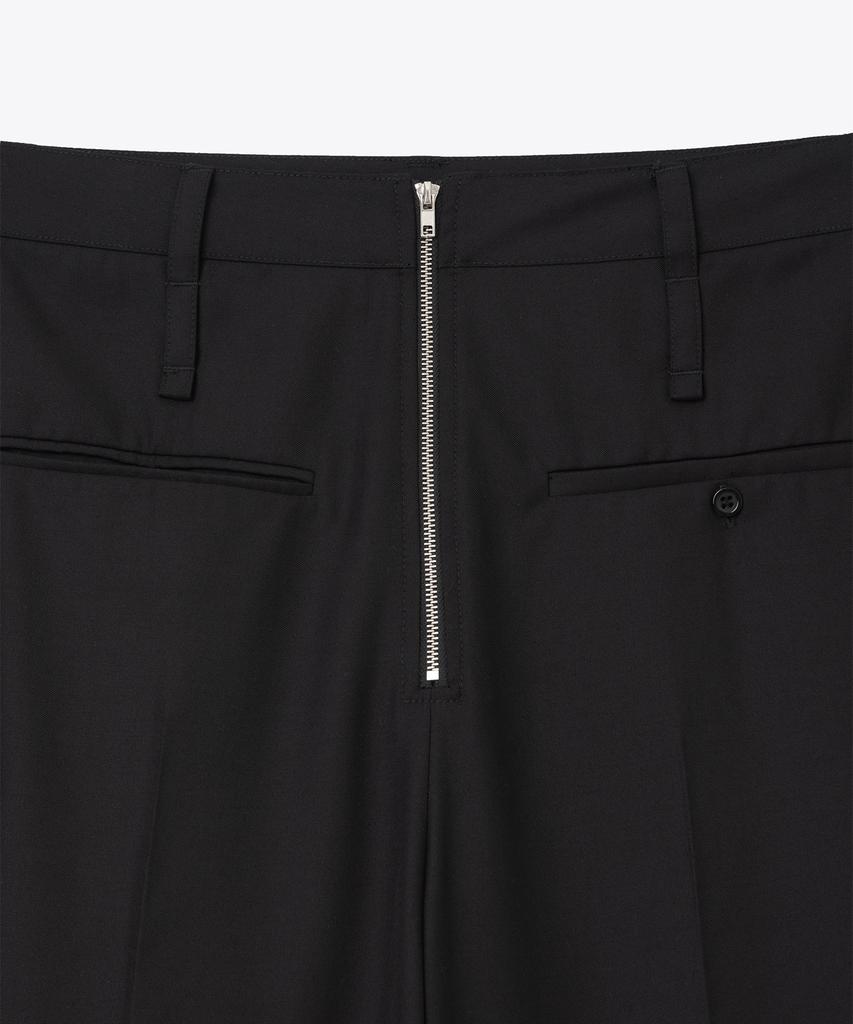MILLO WOMEN Zipper Wide Trousers [Black]