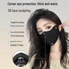 Women's Winter Velvet Face Mask with Eye Corner Protection, Thickened, Washable, Openable Design for Cold Weather