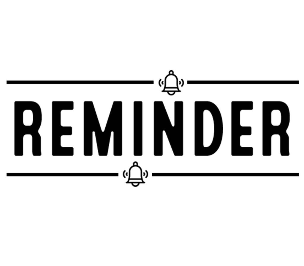 Printtoo Reminder Self Inking Rubber Stamp Pre-Inked Office Stamp- Home Office Business Stationery, 47 x 20 mm