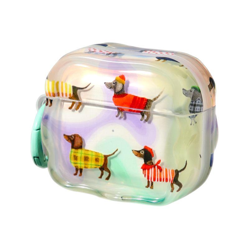 

Dog for Apple Airpodspro Second Generation Headset Protective Cover Ornaments Wireless Bluetooth Headset Airpods3 Creative 2 Stylish 1 Earphone Case Apple AirPods 2 Colorful dog with hanging hole