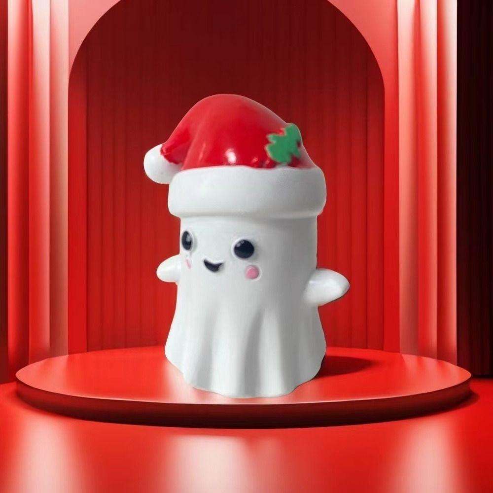 Cartoon Weihnachtsgeist Harz Ornament Mini Geist Weihnachtspuppe Weihnachtsgeist Schreibtisch Bastelarbeit Garten