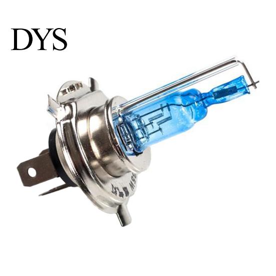 H4 Halogen Xenon Hid Headlight Headlamp 3 Contactors Super White Bulbs 12V 35W