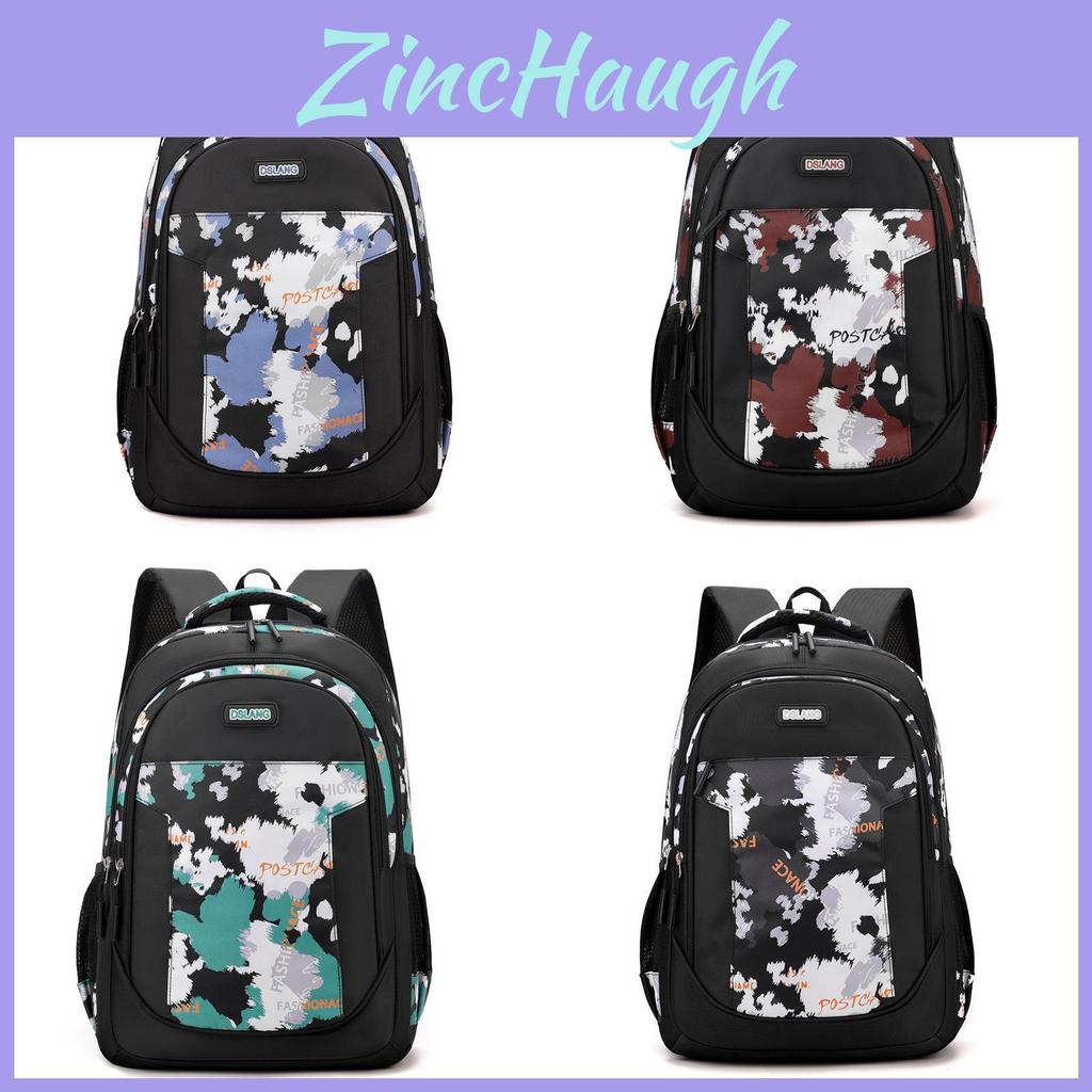 Crossborder Style Oxford Fabric Student Backpack With Breathable Straps For Middle School And High School Use