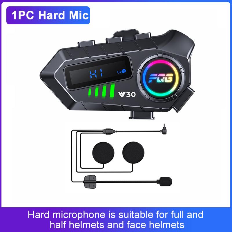 

1/2pcs Motorcycle Intercom Bluetooth 6.0 Headset Helmet For 2 Riders intercommunicator Moto Waterproof Music Sharing Interphone