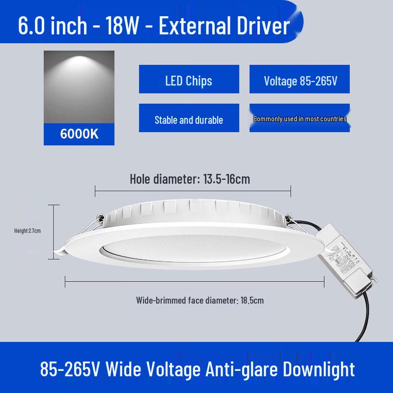 

Wide Voltage LED Downlight Panel