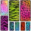 Cyan Giraffe Leopard Zebra MAD PRINTS Cover For Samsung Galaxy S24 Ultra S23 S22 S20 S21 FE S8 S9 S10 Plus Note 10 20 Ultra Case