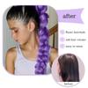 32inch Braided Purple Hair Ponytail with Tinsel Hair Wig Super Long Extensions Shiny Tinsel Hair for Kids Party Use Purple Wig