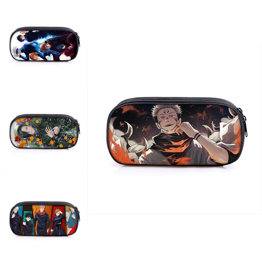 Jujutsu Kaisen Pencil Box With Large Capacity For Students And Makeup Essentials
