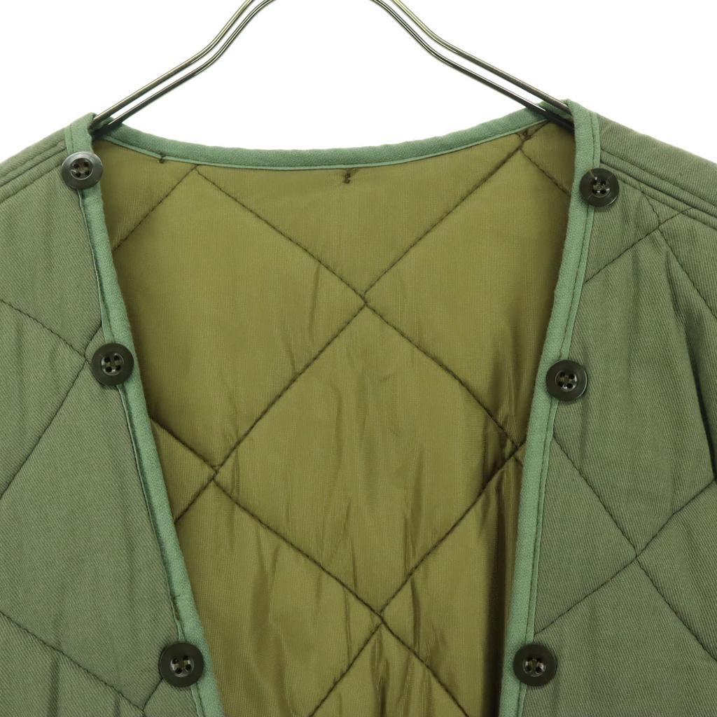 Langarm-Futter gesteppte Jacke khakifarben Füllung aus Baumwolle Herren Gebraucht