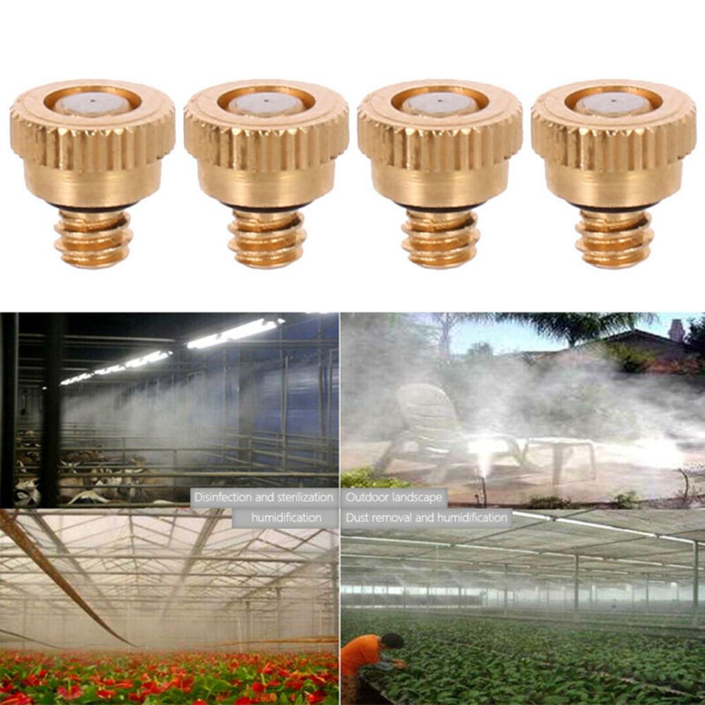 Ugello Spray Ottone Per Nebbia, Irrigazione Giardino E Raffreddamento, Attacco Femmina 1/2" - Foto 5