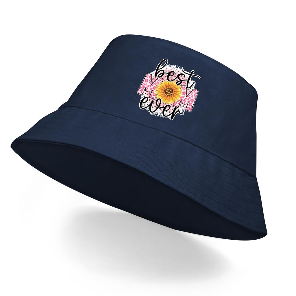 Best Mom Ever Print Stylish Bucket Hat Foldable Hat For Man Sporting Bucket Hats Perfect For Women & Men Sombrero Mujer
