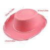 Western Cowboyhüte mit verstellbarem Band Braune Farbe Verstellbare Passform Strapazierfähiges Material für Outdoor-Themenpartys