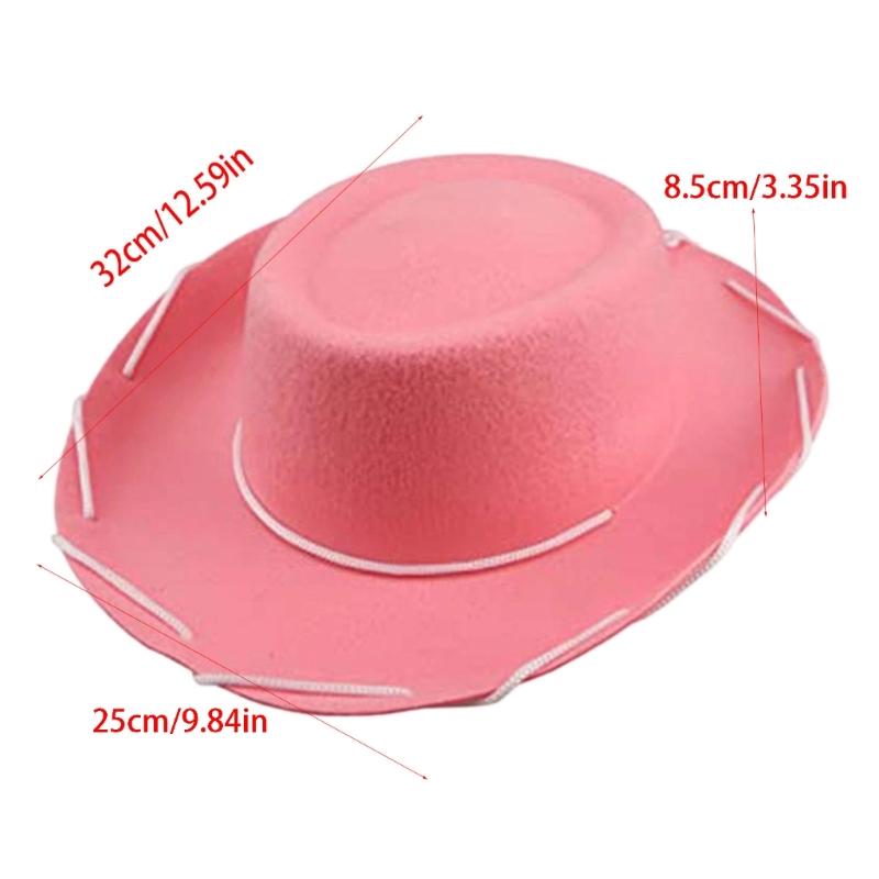 Western Cowboyhüte mit verstellbarem Band Braune Farbe Verstellbare Passform Strapazierfähiges Material für Outdoor-Themenpartys