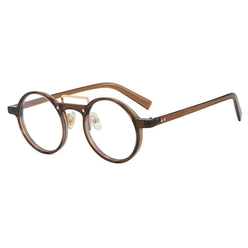 Y2K Trendy Vintage Sunglasses Men Women Hip Hop Accessories Designer Retro Round Small Frame Fashion Metal Steam Punk Eyeglasses