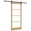 ORKDAL Sliding Door Natural and Black 93 X 211 Cm