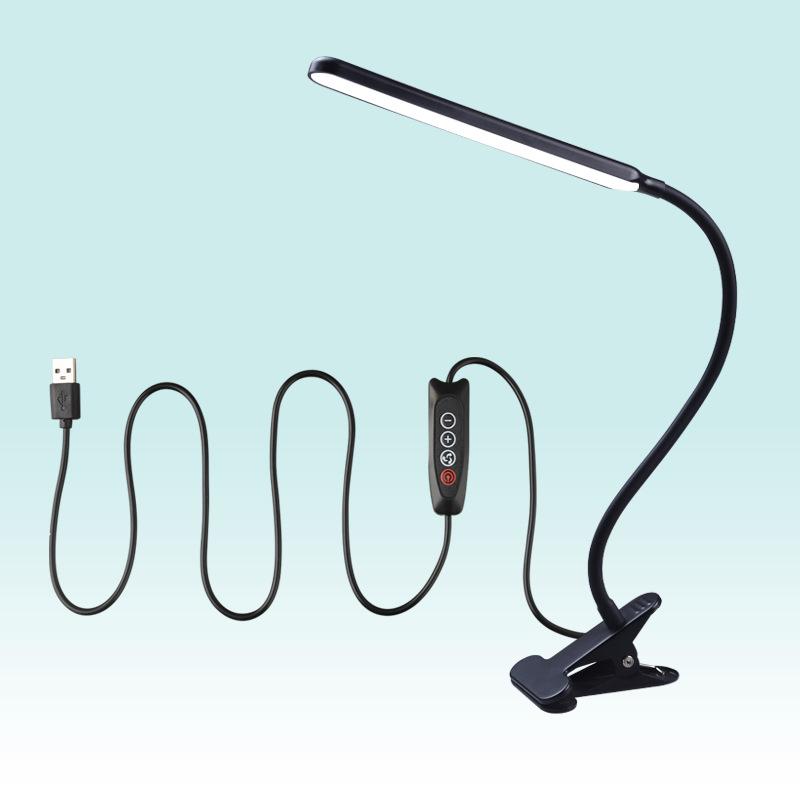 USB LED Clip-On Eye Protection Desk Lamp for Reading and Writing (Customizable)