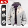 Warrior Men's Hooded Duck Down Windproof Winter Jacket