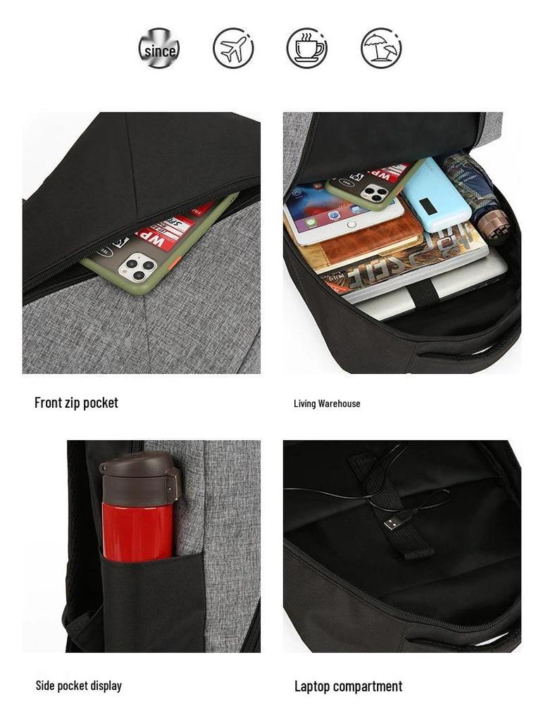 Business Large Capacity Multi-Purpose Oxford Cloth Backpack Set