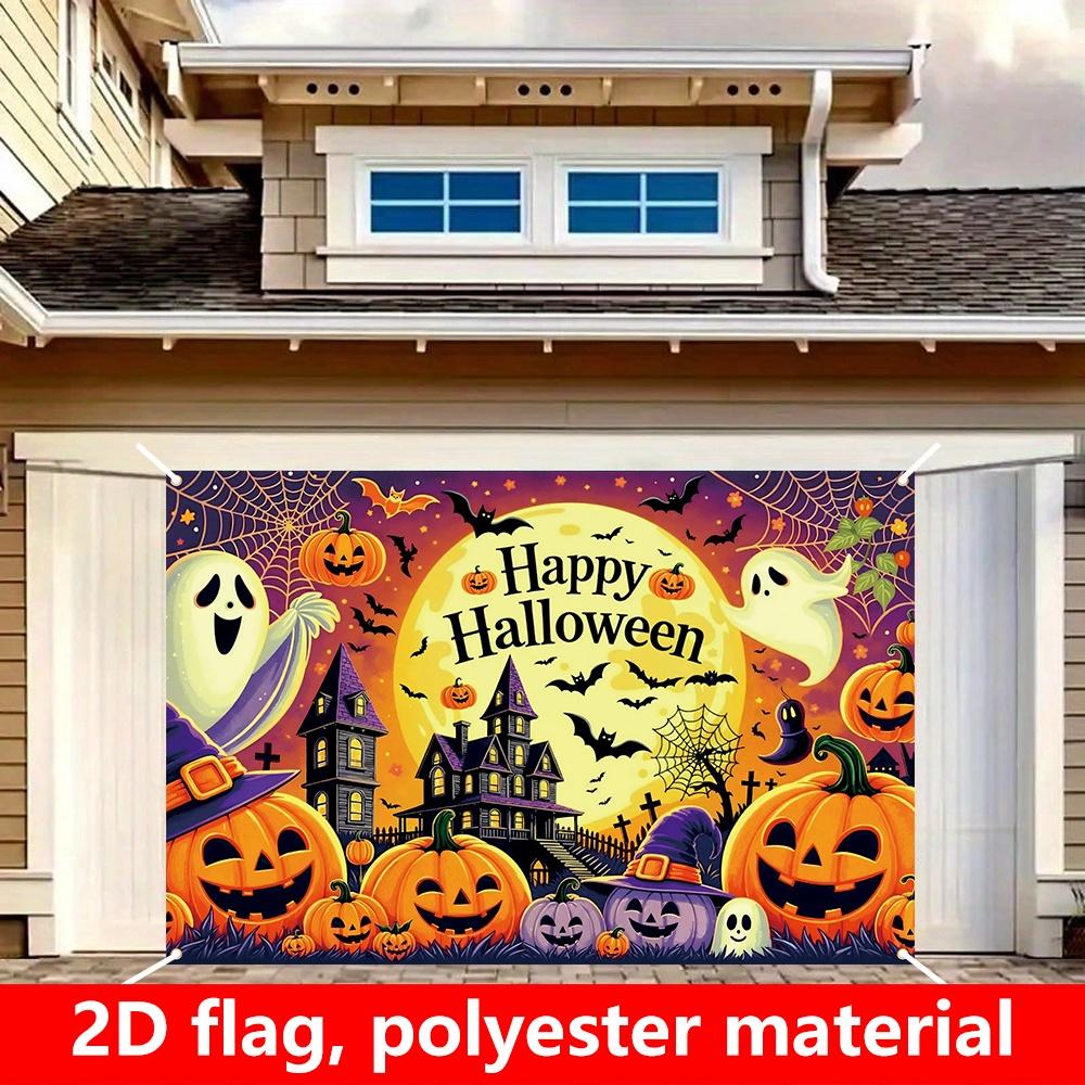 One item, a 2D Halloween-themed banner, for decoration, suitable for Halloween celebrations and as a photography backdrop