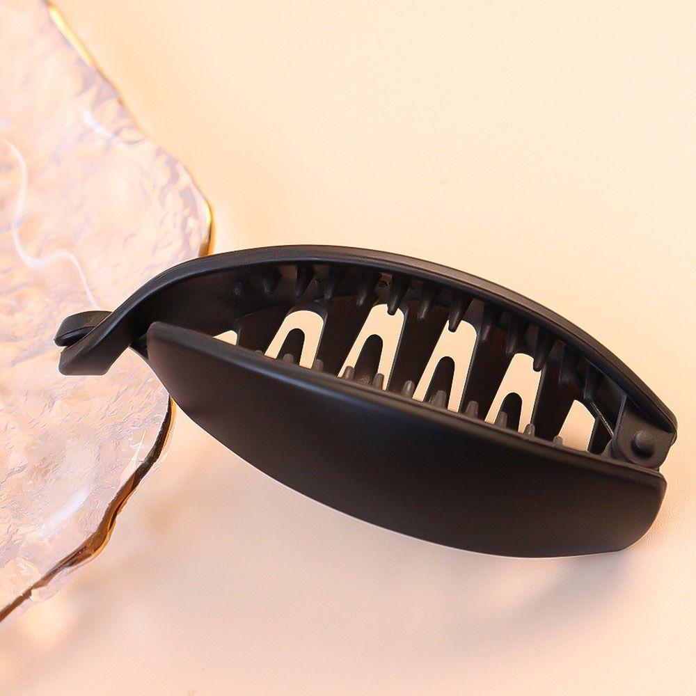 

Заколка для волос градиентного цвета, простые заколки, модный зажим-акула для женщин и девушек чёрный