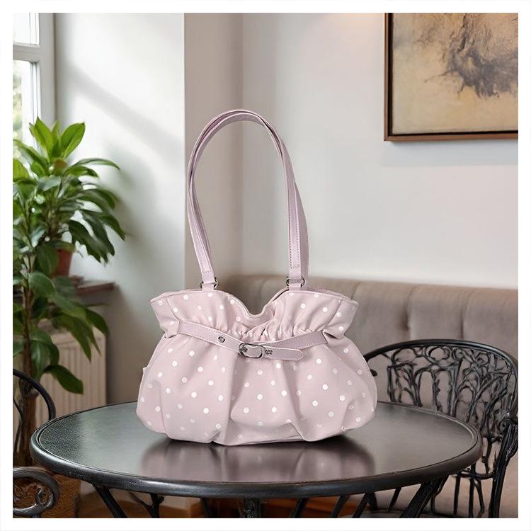 Chic Polka Dot Large Capacity Handbag & Shoulder Bag