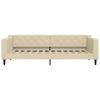 Vidaxl Sofa Z Materacem Do Spania, Kremowa, 90X200 Cm, Tkanina