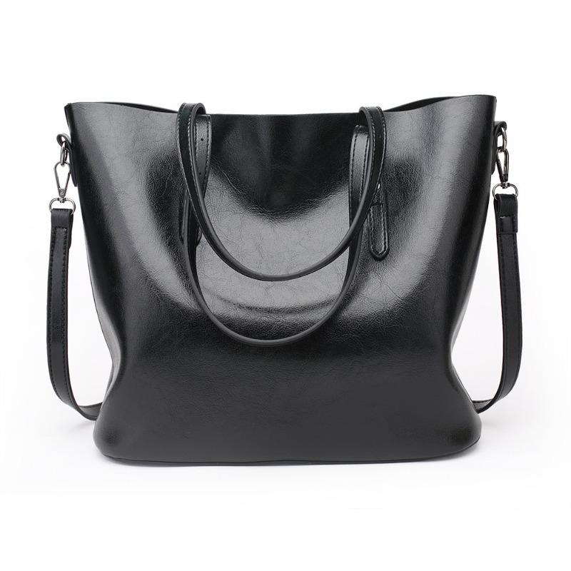 New women's bag oilskin tote bag fashionable women's large bag single shoulder crossbody women's bag