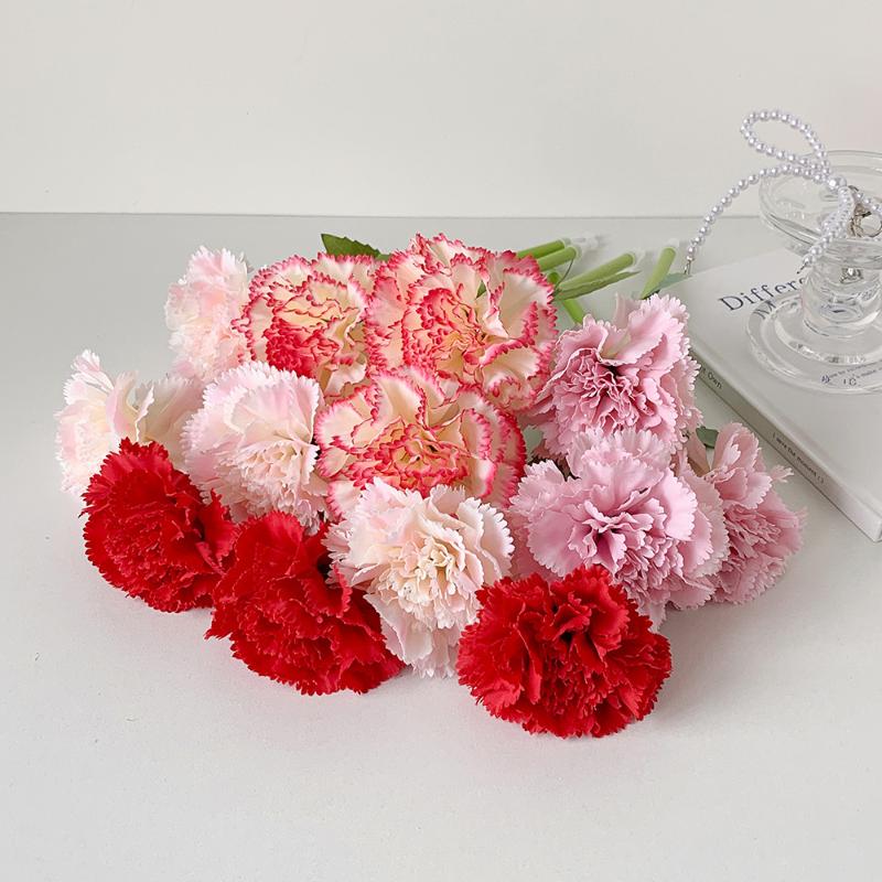 Artificial Flower Flower Ballpoint Pen Teacher'S Day Gift Writing Smoothly Neutral Gel Pens Sweet Carnation Rose