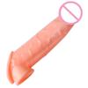 18cm Silicone Long Penis Extension Sleeve Reusable Condom Dick Extender Cock Enlargement Penis Ring Sex Toys for Men