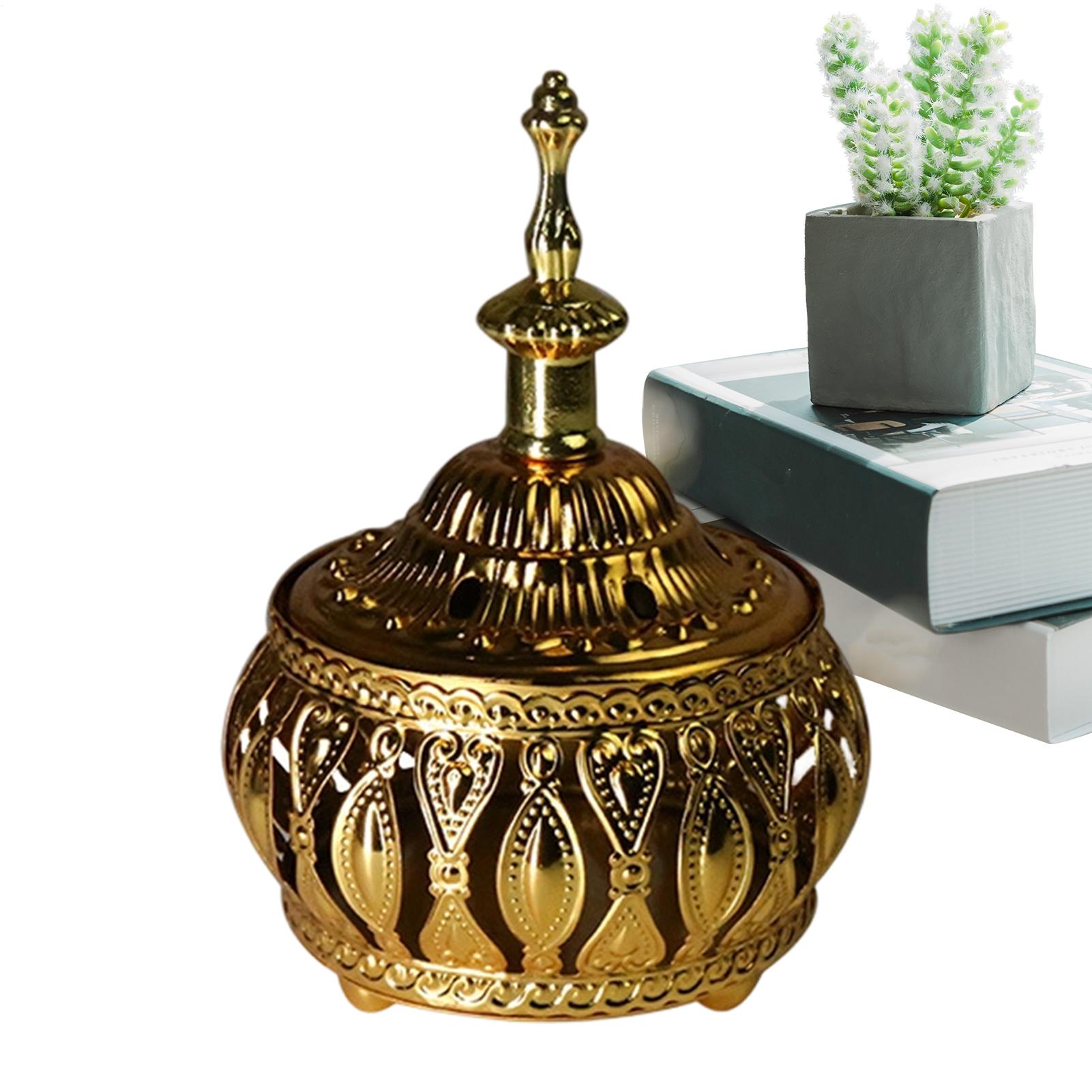 Middle Eastern Arabic Incense Burner Metal Ash Catcher Tabletop Decoration Incense Burner Ornament For Spa Home Office