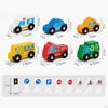 Car Set Wooden Street Signs Playset, Educational Toy, Vehicles and Traffic for Kids Children
