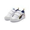 Puma Peanuts X  Ralph Sampson V Velcro Casual Low Top Kids Sneakers Kids Sneakers White Blue Yellow 375794-01