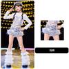 Girls Shiny Hip Hop Street Dance Pants Fashionable Jazz Performance Outfit for Kids Model Runway