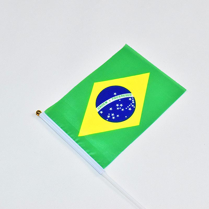 Brasile 10 pezzi di bandierine da sventolare 14*21 cm
