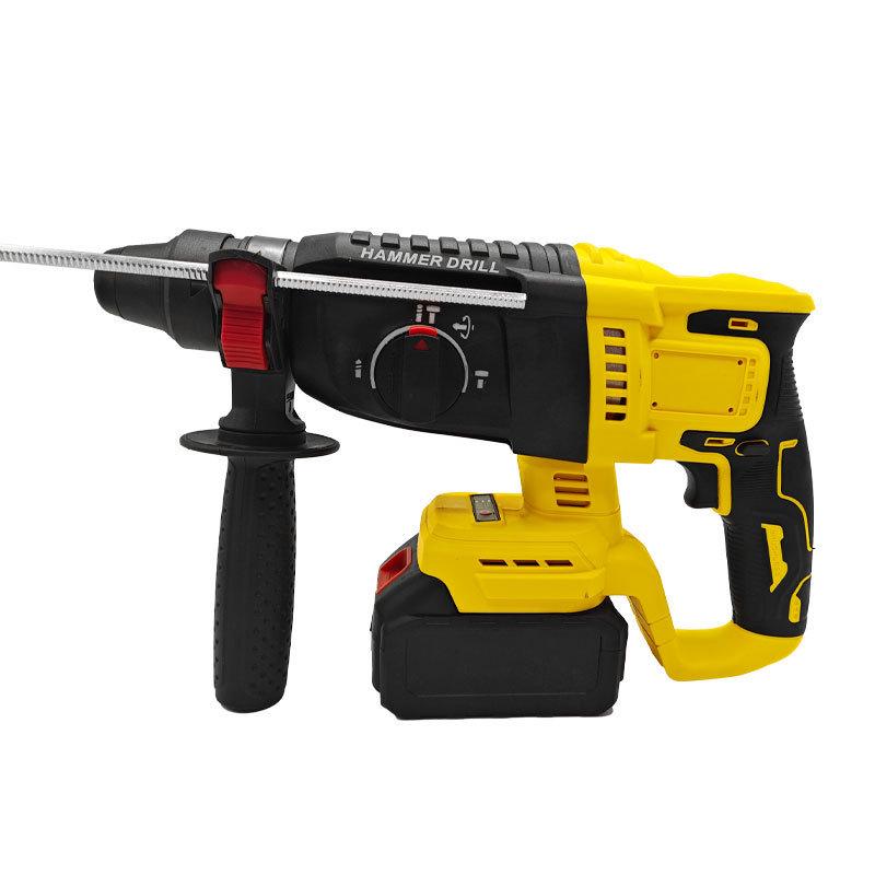 Brushless Cordless Rechargeable Rotary Hammer Drill with Lithium Battery
