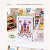 Wooden Magnetic Picture Frame With Instants Art Change Function For Home Office Decors Fit Kids Drawing Photos Display