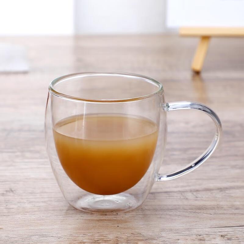 Egg-Shaped Double-Walled Borosilicate Glass Mugs (Set of 2)