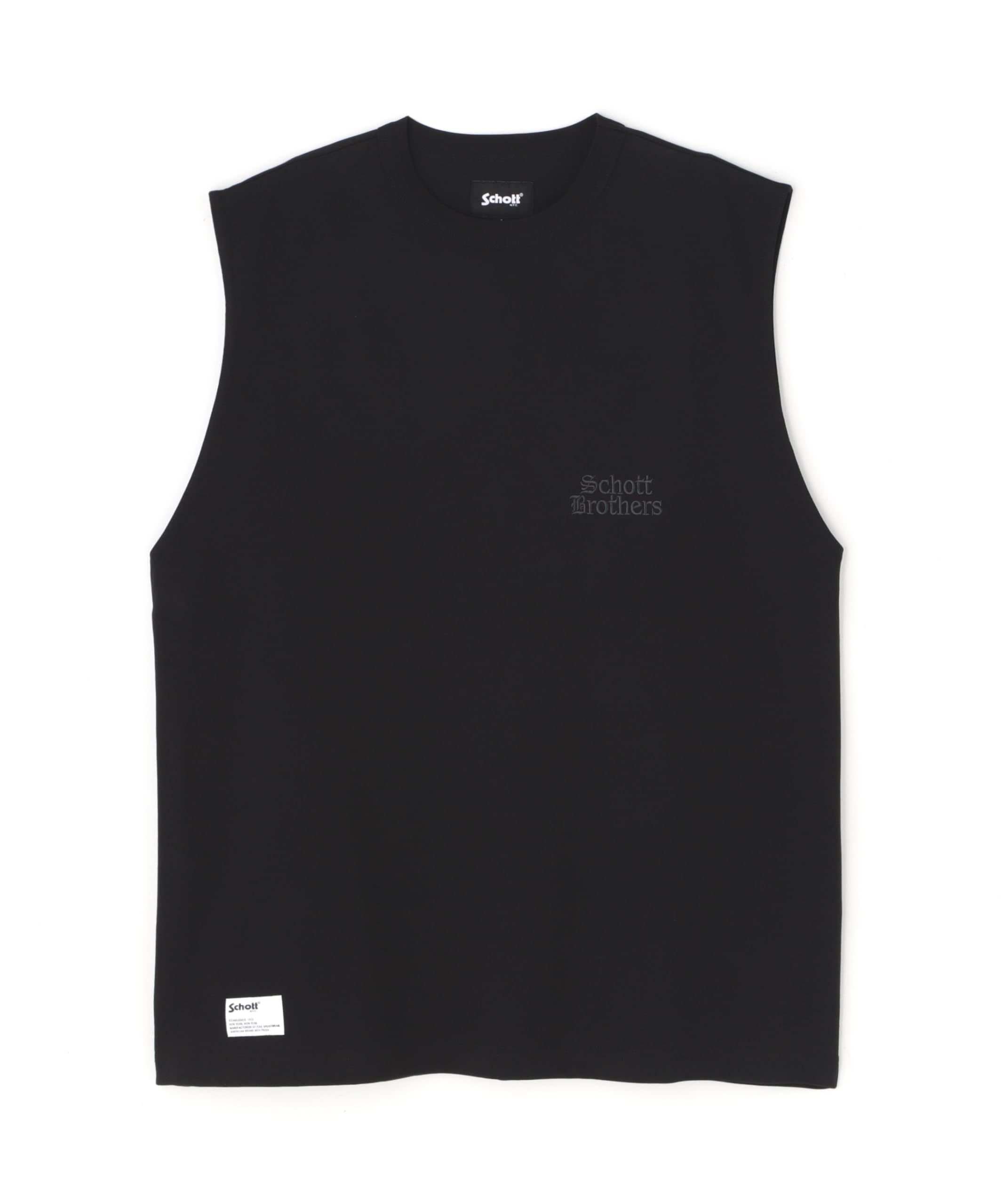 

Schott B.S. Sleeveless T-Shirt in Black Sheep, Men s, Size L, 410, Charcoal, 782-5137001