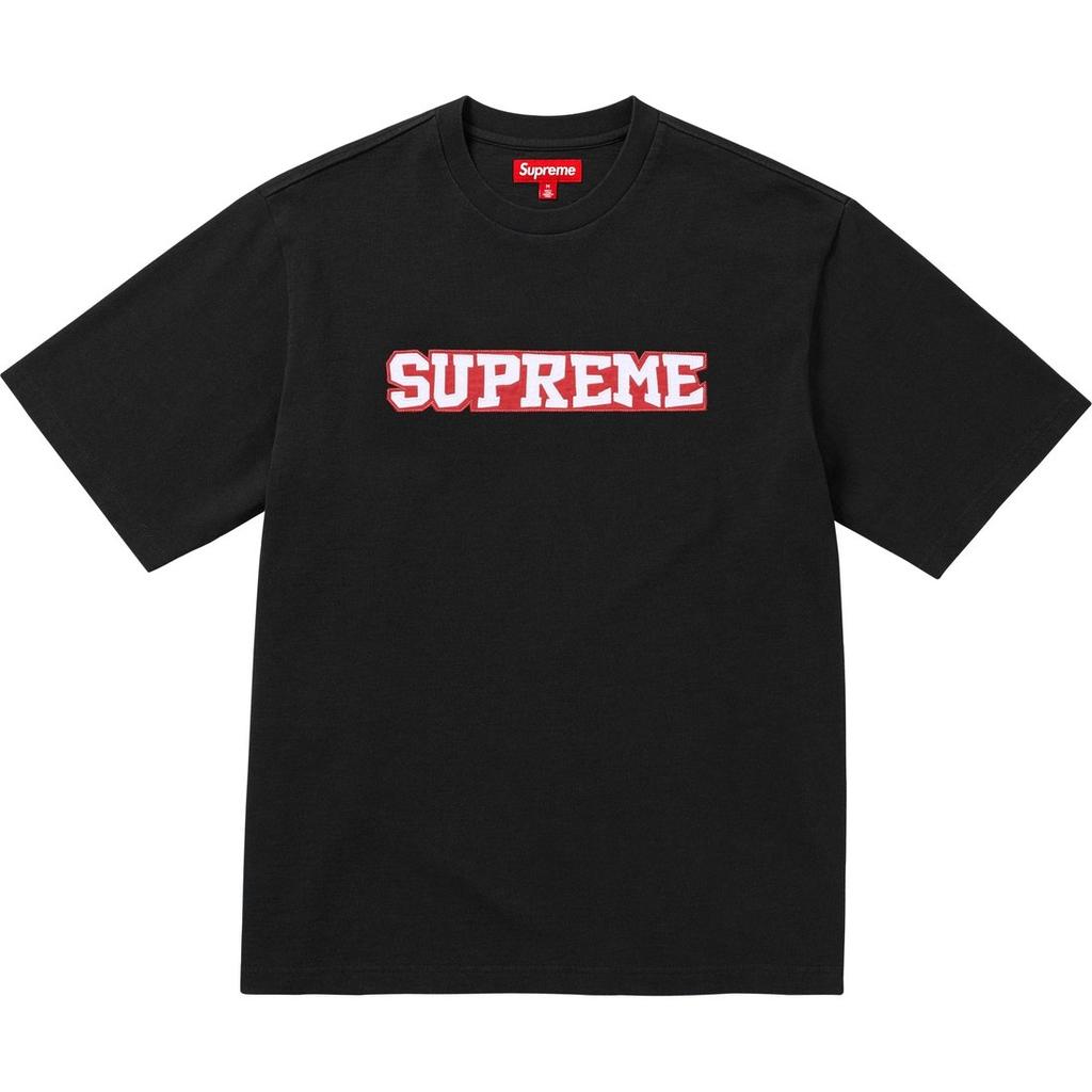 Supreme Satin Appliqué Short Sleeve Top SUP-SS25-023