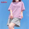Baleno Women's 2026 Summer Pure Cotton Short Sleeve & Shorts Set