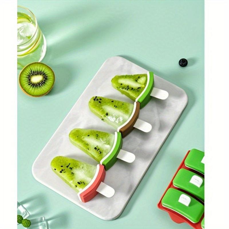 2pcs DIY Silicone Ice Cube Trays , Large Capacity, Chocolate Design, Reusable Plastic Suction Cup Mold for Making Perfectly Shaped Ice Cubes