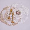 1Pcs Dining Table Embroidery Craft Placemat European Style Lace Insulation Plate Mat Anti-scald Coaster Table Pads