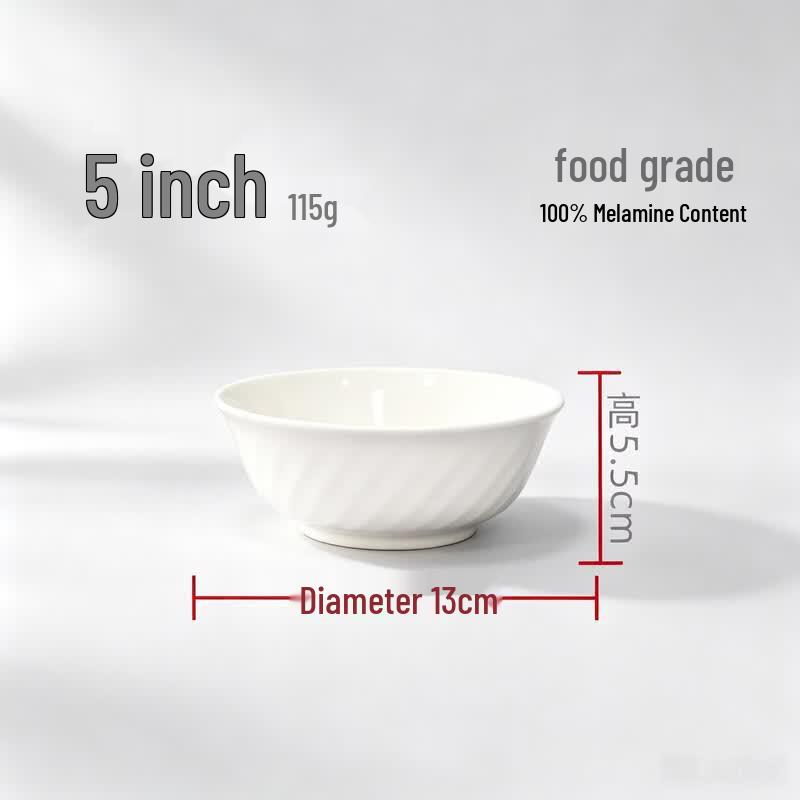 A5 Melamine Food Grade Twill Rice Bowl