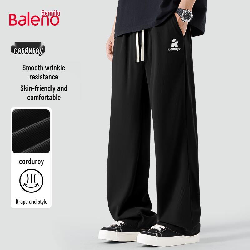 

Baleno Men s Corduroy Wide-Leg Casual Pants 5XL