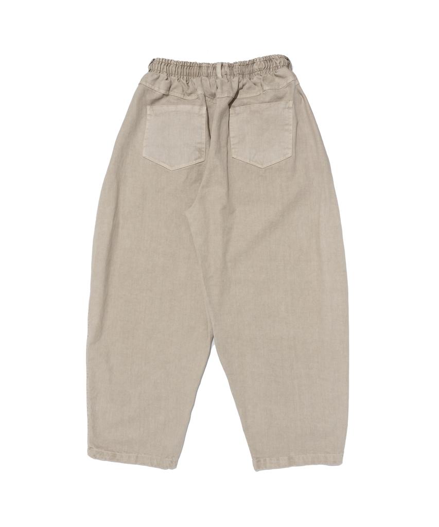 CARGOBROS High Curved Pigment Pants (Beige)